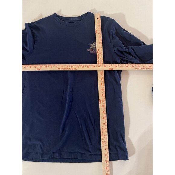 Vineyard Vines navy blue duck hunting graphic long sleeve tshirt S oversized - Picture 6 of 9